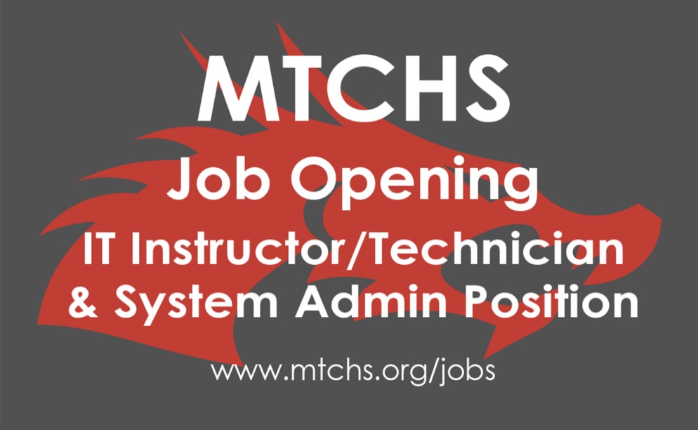 IT Teacher and Systems Technician/Administrator Job Opening https://clone.smtchs.org/jobs/