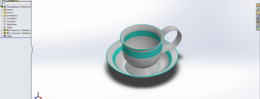 SolidWorks tea cup
